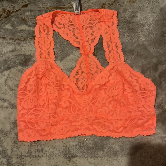 NWT Free People Neon Orange Bralette - Picture 4 of 4